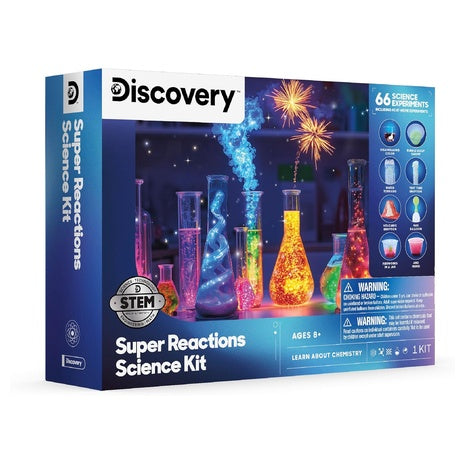 Discovery Super Reactions Science Kit (66 Experiments)