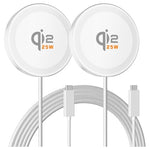 2-Pack Qi2 25W Magnetic Wireless Chargers