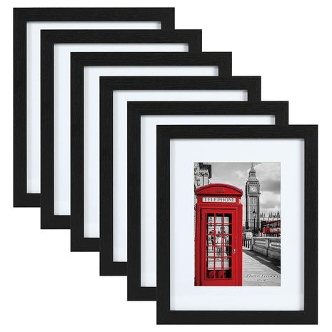 6-Pack 8x10 Picture Frame Set