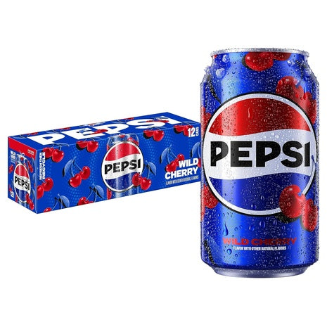 24 Cans Of Pepsi Wild Cherry Soda