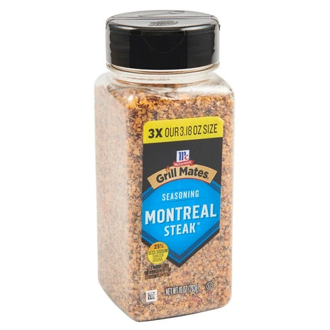 McCormick Grill Mates 25% Less Sodium Montreal Steak Seasoning (10 Oz)