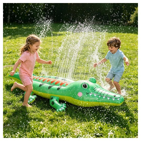Inflatable Crocodile Water Sprinkler Toy