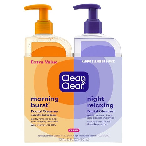 2-Pack Clean & Clear Citrus Scent Oil Free Facial Cleansers