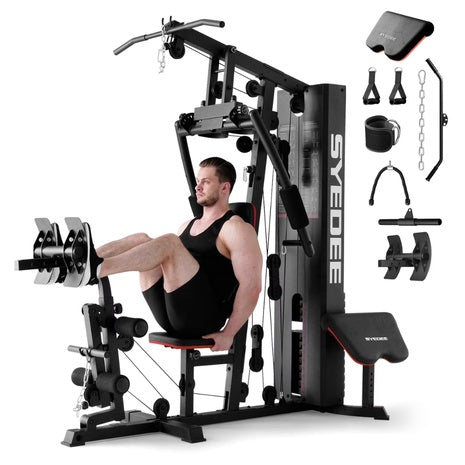 Syedee Home Gym Workout Station With 150LBS Weight Stack