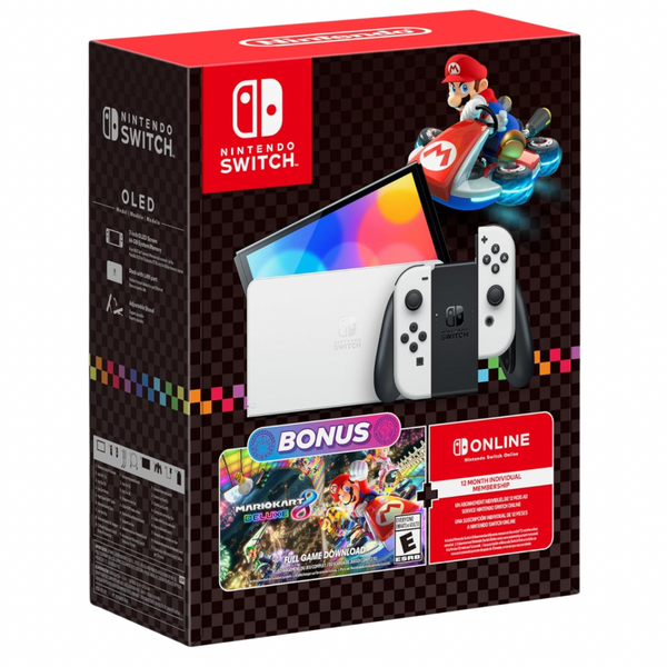 Nintendo Switch OLED Mario Kart 8 Deluxe Bundle