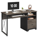 Bestier 47" Computer Desk With Storage File Drawer