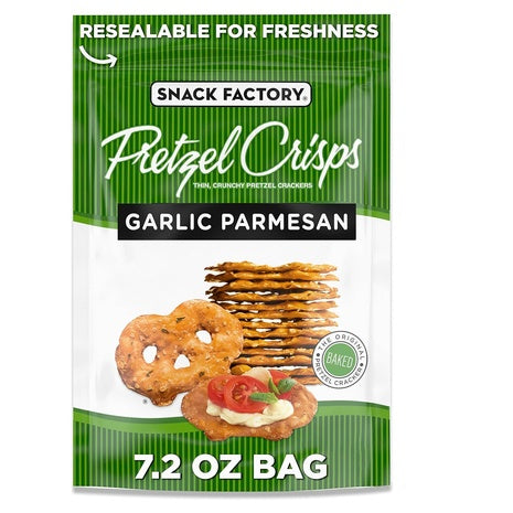 Snack Factory Garlic Parmesan Pretzel Crisps (OU-D, 7.2 oz)