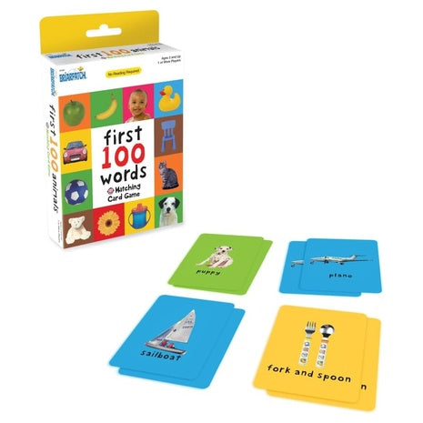 First 100 Words Kids Matching Card Game