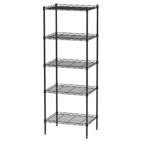 5 Tier Standing Metal Wire Shelving Unit