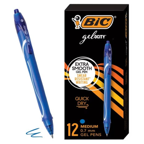 12-Count BIC Gelocity Quick Dry Gel Pens (0.7 Mm)