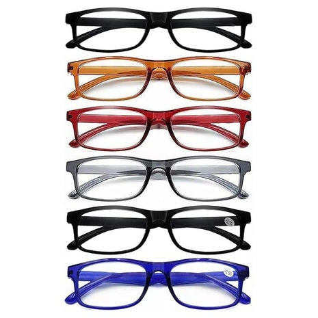 6-Pack Anti Eyestrain Reading Glasses