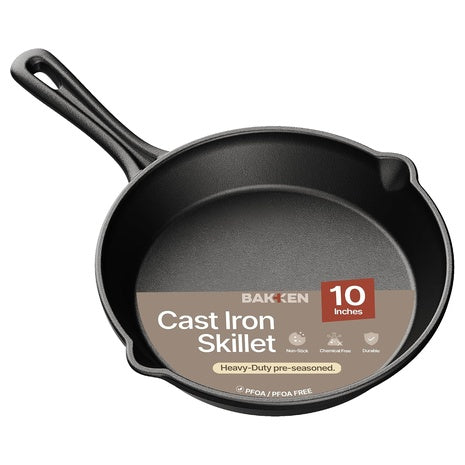 Bakken 10" Non-Stick Cast Iron Skillets