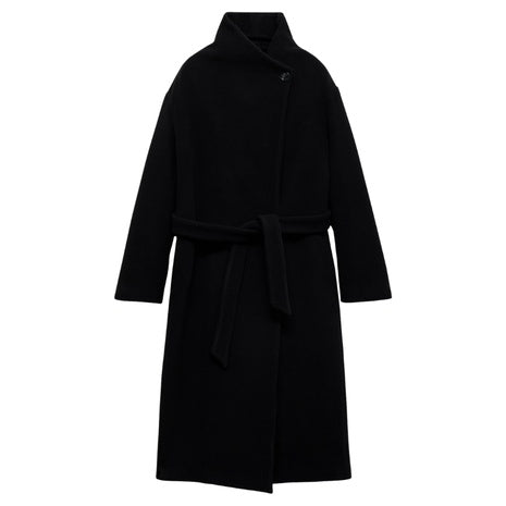 Women's Turtleneck Virgin Wool Coat