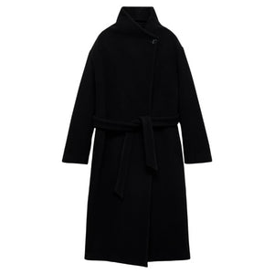 Women's Turtleneck Virgin Wool Coat