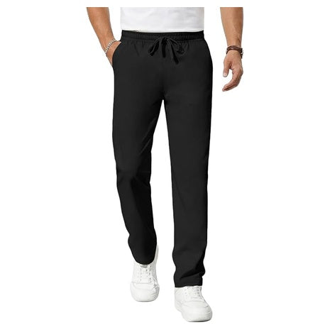 Men's Casual Elastic Waist Drawstring Chinos Pants (2 Colors)