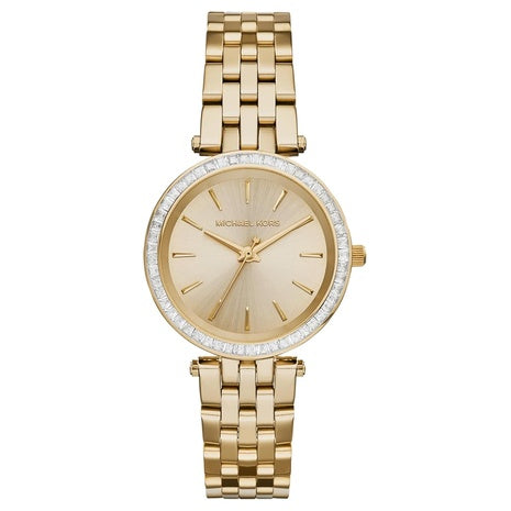 Michael Kors Women's Darci Stainless Steel and Pavé Crystal Watch