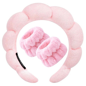 Puffy Headband and Terry Wrist Bracelets