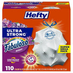 110 Hefty Ultra Strong 13 Gallon Trash Bags