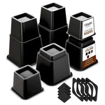 Set Of 4 Utopia Adjustable 3'' & 5'' Bedding Bed Furniture Risers