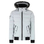 Men's Onyx Scotchtown Shearling Trim Bomber Jacket