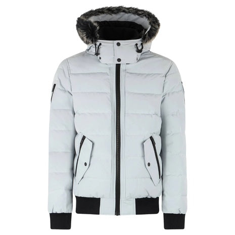 Men's Onyx Scotchtown Shearling Trim Bomber Jacket