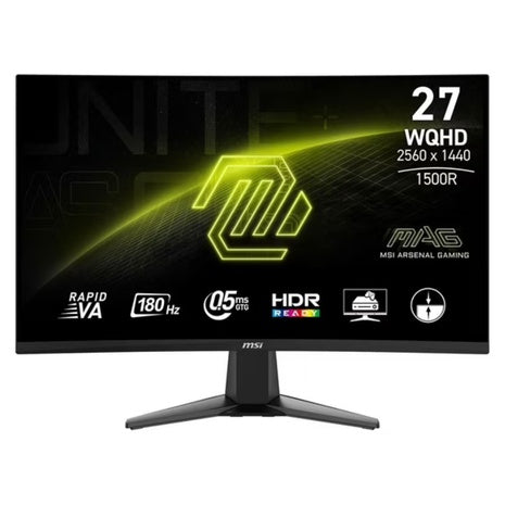 27" MSI MAG 27CQ6F Curved WQHD 180Hz 0.5ms HDR VA Freesync Gaming Monitor