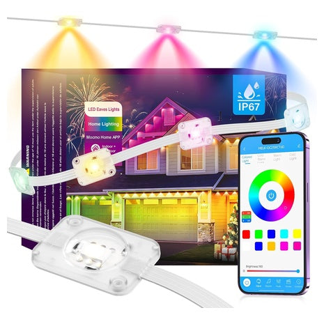 50-Ft Smart RGB Permanent Outdoor Lights