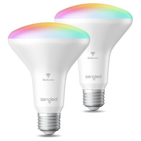 2-Pack 7.5W Sengled BR30 Smart Light Bulbs