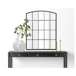 Black Windowpane Wall Mirror