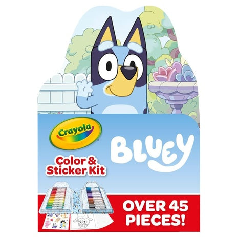 Crayola Kids' Bluey Coloring Book & Sticker Art Kit