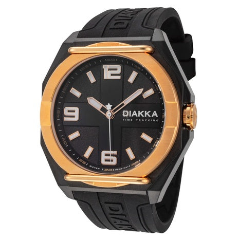 Diakka 45.0 Mm The Vice Quartz Black Dial Men's Watch
