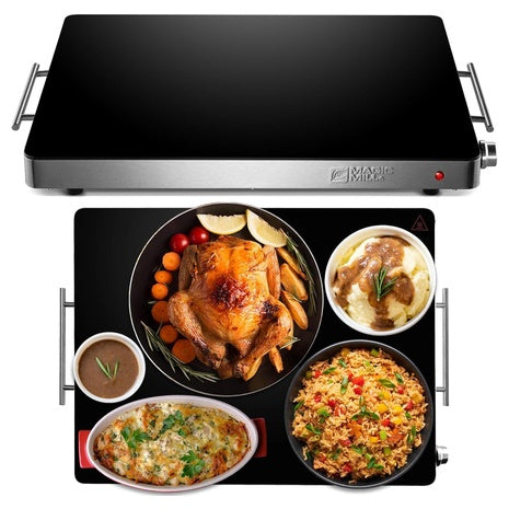 Electric Server Warming Tray w/ Adjustable Temperature Control