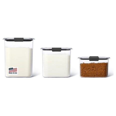3 Rubbermaid Brilliance Food Storage Containers