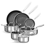 11-Piece Cooker King Stainless Steel Pots And Pans Set