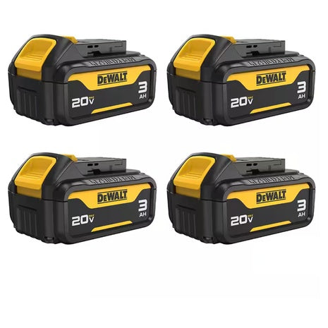 4 DeWalt 20V MAX 3AH Batteries