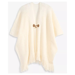 Style & Co Solid Ribbed Toggle Topper,