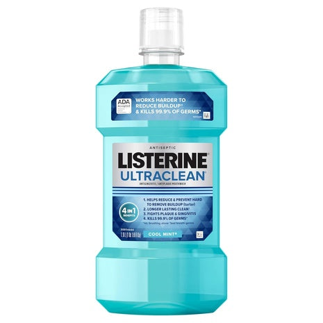1 L Listerine Ultraclean Cool Mint Antiseptic Oral Rinse