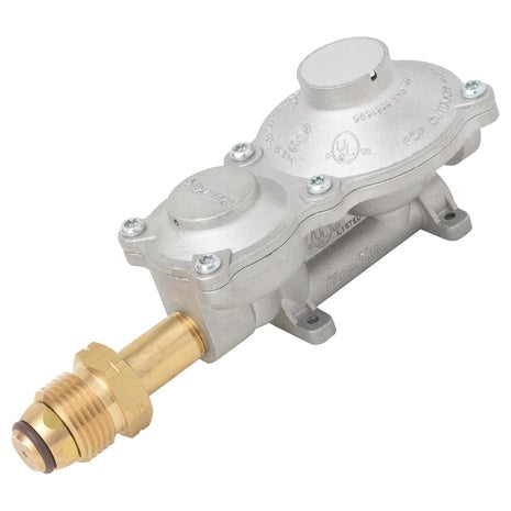Flame King 160,000 BTU Horizontal Mounted 2-Stage Propane LP Regulator W/POL