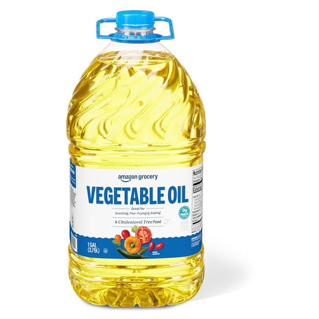 Amazon Grocery Vegetable Oil 128oz Bottle