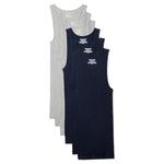 6-Pack Amazon Essentials Men's Slim Fit Cotton Tank Undershirts