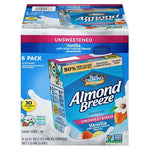 6 Cartons Almond Breeze Dairy Free Unsweetened Vanilla Almondmilk (32oz)
