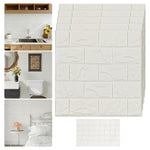 10-Piece 11.8" X 11.8" 3D Faux Stone Peel & Stick Wall Panels