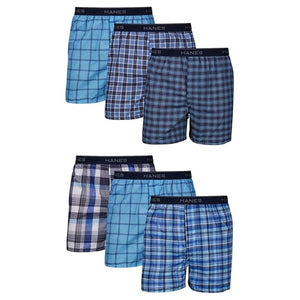 6-Pack Hanes Men’s Tagless Boxers