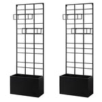 2-Pack Expert Gardener Metal Raised Bed With Trellis