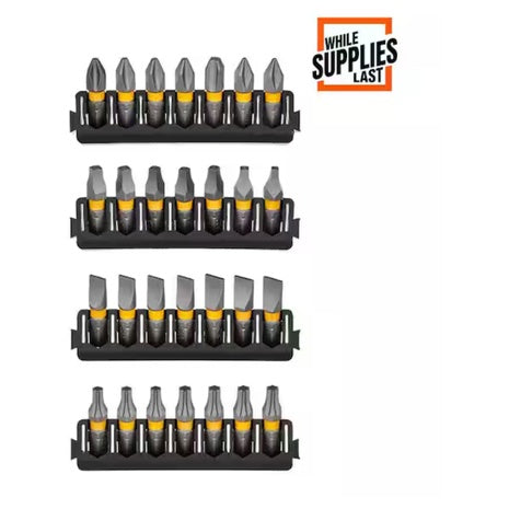 28-Piece DeWalt MAXFIT 1" Carbon Steel Driving Bit Set