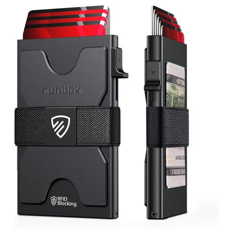 Slim Aluminum RFID Card Holder Wallet With Pop-up Function