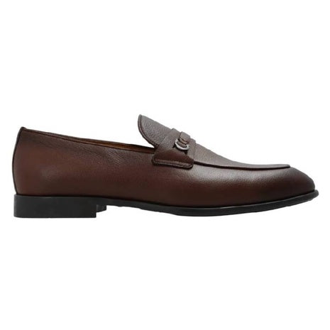 Gancini Ornament Moccasin in Brown