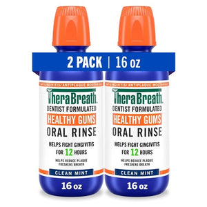 6-Pack TheraBreath Healthy Gums Oral Rinse Mouthwash