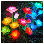 3-Pack Solar Rose Garden Lights