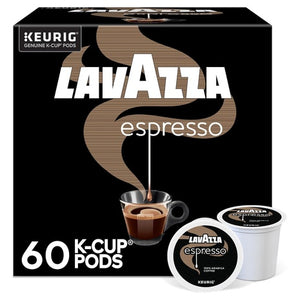 60 Lavazza Espresso, Single-Serve Keurig K-Cup Pods, Medium Roast Coffee